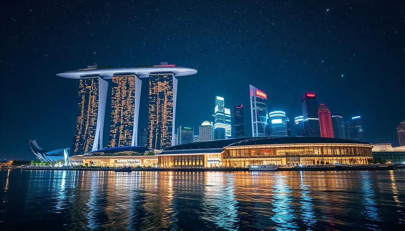 Singapore at night Singapore at night