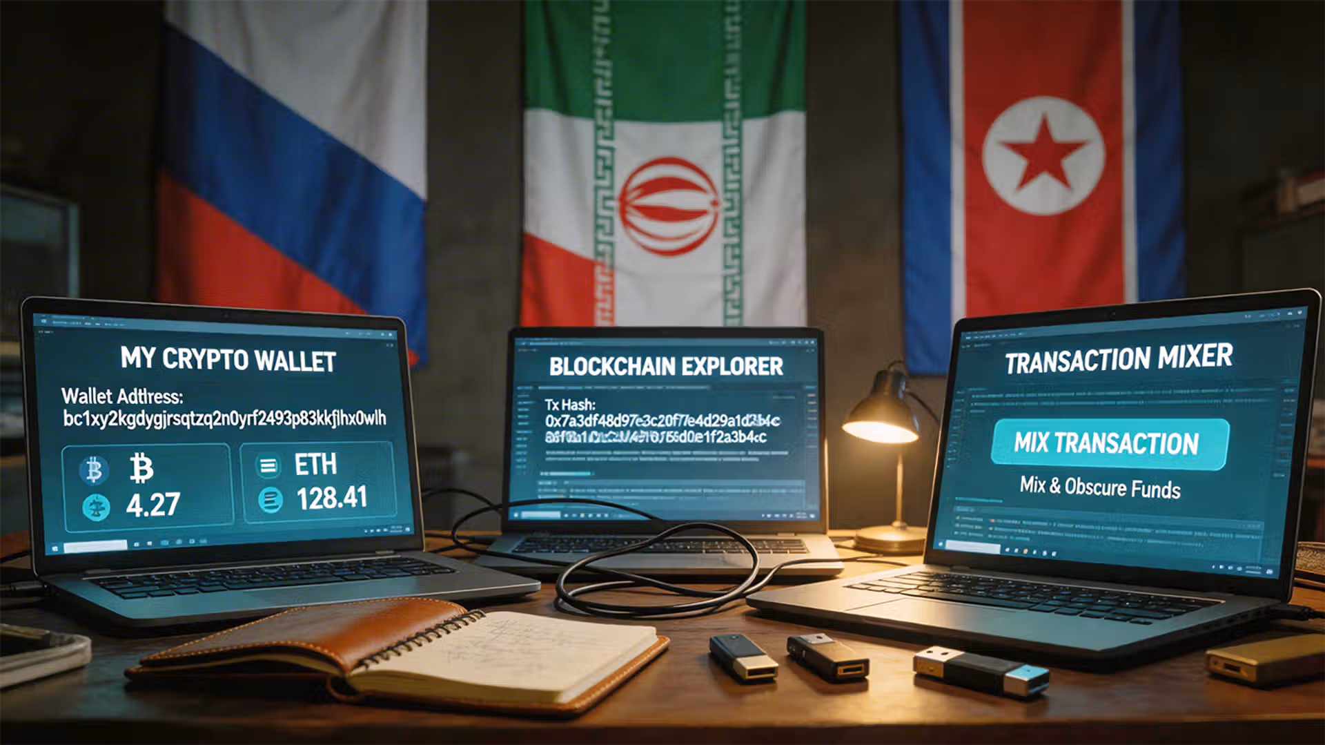 Chasing the 350 Billion Dollar Shadow Crypto Laundering and Sanctions Evasion War