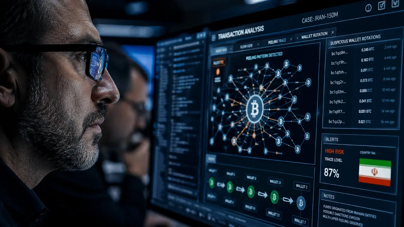 iran sanctions evasion cryptocurrency laundering illicit network shadow banking